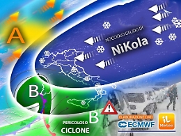 Meteo: settimana di freddo e gelo, nevicate fin sul mare