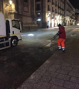 S. Agata, riaperta al traffico la parte alta di via Etnea