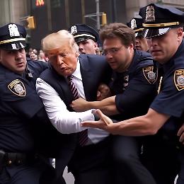 Trump arrestato? Non ancora, ma ci sono gi&agrave; le foto (grazie all'intelligenza artificiale)