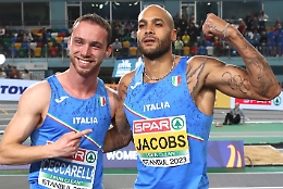 Ceccarelli - Jacobs, storica doppietta azzurra sui 60 metri