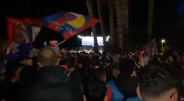 Catania in serie C, il taglio della rete del Tomaselli