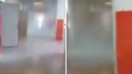 Rovigo, il fumo nelle aule dopo l'esplosione nella scuola: il video