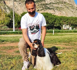 Un cocker americano si aggiudica il primo posto in gara internazionale a Palermo