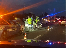Incidente lungo la Tangenziale, un ferito e code chilometriche
