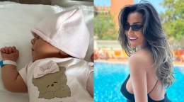 L'ex showgirl catanese Rosaria Cannavò mamma per la prima volta: è nata Atena