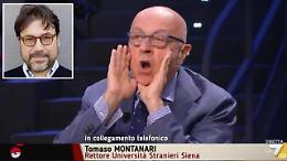 Lutto nazionale per Berlusconi, il prof Montanari telefona in diretta. Magliaro sbotta: &laquo;Si vergogni&raquo;