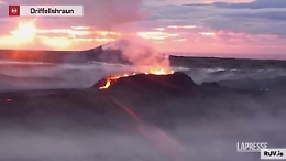 Islanda, continua l'eruzione del vulcano Fagradalsfjall