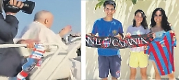 «Santo Padre, metti la sciarpa del Catania tra i tuoi cimeli di calcio?»