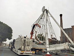 Catania, quasi pronta la ruota panoramica vista Etna e mare