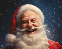 Due geni catanesi dell'IA hanno trasformato Gerry Scotti in un perfetto Babbo Natale