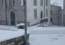 Clima impazzito, la neve d'aprile in Molise