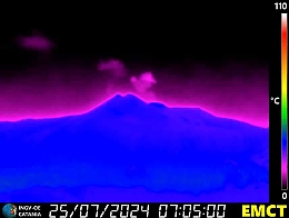 Etna, l'Ingv registra ancora attività stromboliana dal cratere Voragine