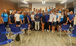 La "lezione" del procuratore Vella alla Nazionale olimpica di Sciabola: «Il gioco di squadra è fondamentale»