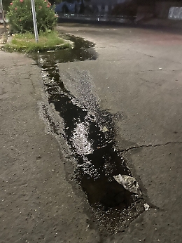 Catania, perdita d'acqua in Corso Indipendenza