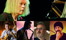 "To Carla Bley", per "Corti e cortili" le frontiere musicali aperte della pianista americana nel live di Sparkling Bellini (Paolo Sorge, Giovanni Cutello, Danilo Gallo e Francesco Cusa)