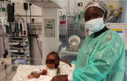 Bimba senegalese cardiopatica di 6 mesi operata a Palermo