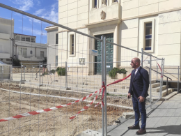 Scoglitti, sopralluogo al cantiere di piazza Cavour