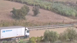 Allagata per il maltempo la statale 189 a Vicari: traffico verso Agrigento bloccato (Video)