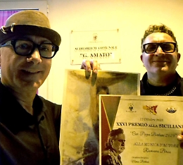 Assegnato il "Premio alla sicilianità" ai cantautori piazzesi "Romano bros"