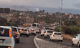 Nella tangenziale di Catania traffico in tilt a causa di due incidenti stradali