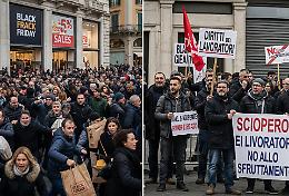 Black Friday e sciopero generale nello stesso giorno: consumi e proteste si intrecciano