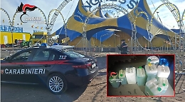 Al circo per riempire le taniche con il gasolio dei mezzi parcheggiati: due ladri arresti a Misterbianco