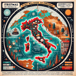Natale in Italia diviso in due: una parte del Paese sotto la pioggia, l'altra met&agrave; resta asciutta