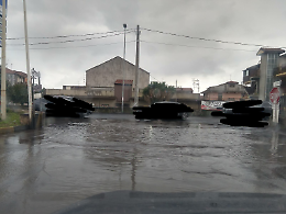 Misterbianco, via Campo Sportivo ancora allagata: disagi aggravati dal ciclone Harry