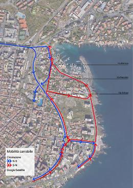 Dopo il maltempo il Lungomare riapre ad una sola corsia:  nuovo piano di circolazione anche per i cantieri a Ognina