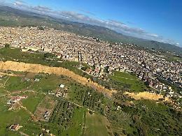 Le immagini della frana di Niscemi riprese dall'alto