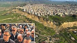 Il dramma di Niscemi, la citt&agrave; sprofonda verso la piana di Gela: 1.500 sfollati e zona rossa blindata. Ciciliano: &laquo;Tante famiglie da delocalizzare&raquo; 