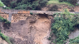Dopo Niscemi un altro paese scricchiola in provincia di Caltanissetta: piccola frana sotto la chiesa di San Rocco a Butera