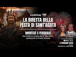 Festa di Sant'Agata, il rito e l&rsquo;incanto della &ldquo;sira o&rsquo; tri&rdquo;: spettacolo di fuochi e musica LA DIRETTA
