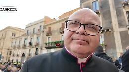 Sant'Agata, mons. Barbaro Scionti spiega il significato dell'Offerta della Cera