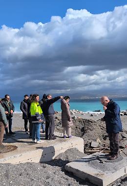 Dopo il ciclone Harry, sopralluoghi sul litorale jonico: danni stimati intorno ai 40 milioni