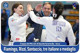 Scherma: grande Italia in Cina, Rizzi d'oro e sul podio le due etnee Santuccio (argento) e Fiamingo (bronzo)