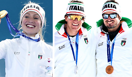 Doppia festa azzurra a Milano-Cortina: torte glassate o improvvisate per Lollobrigida, Franzoni e Paris