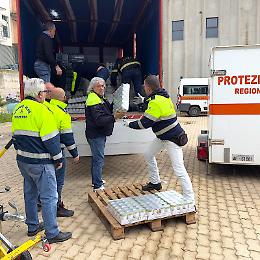 Emergenza frana a Niscemi, da Ragusa dieci pedane di beni di prima necessit&agrave; donate da Despar Sicilia