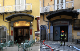 Incendio al Sannazaro domato: teatro devastato, due vigili del fuoco feriti e 25 appartamenti evacuati