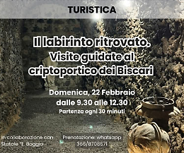 Il labirinto ritrovato. Visite guidate gratuite al Criptoportico della Villa Bellini 