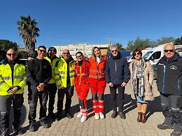 Consegnati a Niscemi gli aiuti raccolti a Ragusa dalla Protezione civile