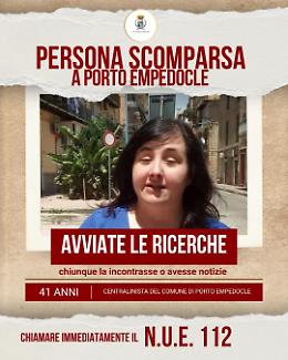 Porto Empedocle in ansia per Rossana: cellulare spento e ricerche nel Saccense. Il caso a "Scomparsi"