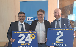 Ryanair apre a Trapani-Birgi: nuova base, 24 rotte e +35% di passeggeri attesi