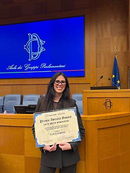 Da Grammichele alla Camera dei deputati: Flavia Barone vince il Premio America Giovani