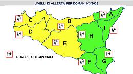 Sicilia, pioggia &ldquo;a macchia di leopardo&rdquo; e mari molto mossi: scatta l&rsquo;allerta gialla in mezza Isola

