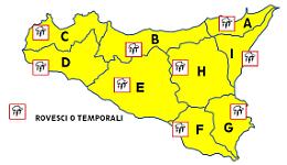 Maltempo in Sicilia, scatta l'allerta gialla: precipitazioni e venti moderati in arrivo su tutta la provincia di Palermo