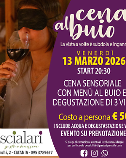 Cena al buio: assapora l'ignoto con i vini Chitarra