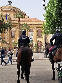 Arraffa 11 capi d'abbigliamento e fugge, ma incappa nella polizia a cavallo: arrestato 