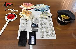Il "market" della droga in pieno centro: arrestato diciassettenne con un tesoro in contanti