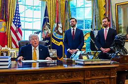 Trump dallo studio ovale: &laquo;Se non avessimo fatto tutto questo avreste avuto una guerra nucleare e poi la terza guerra mondiale&raquo;